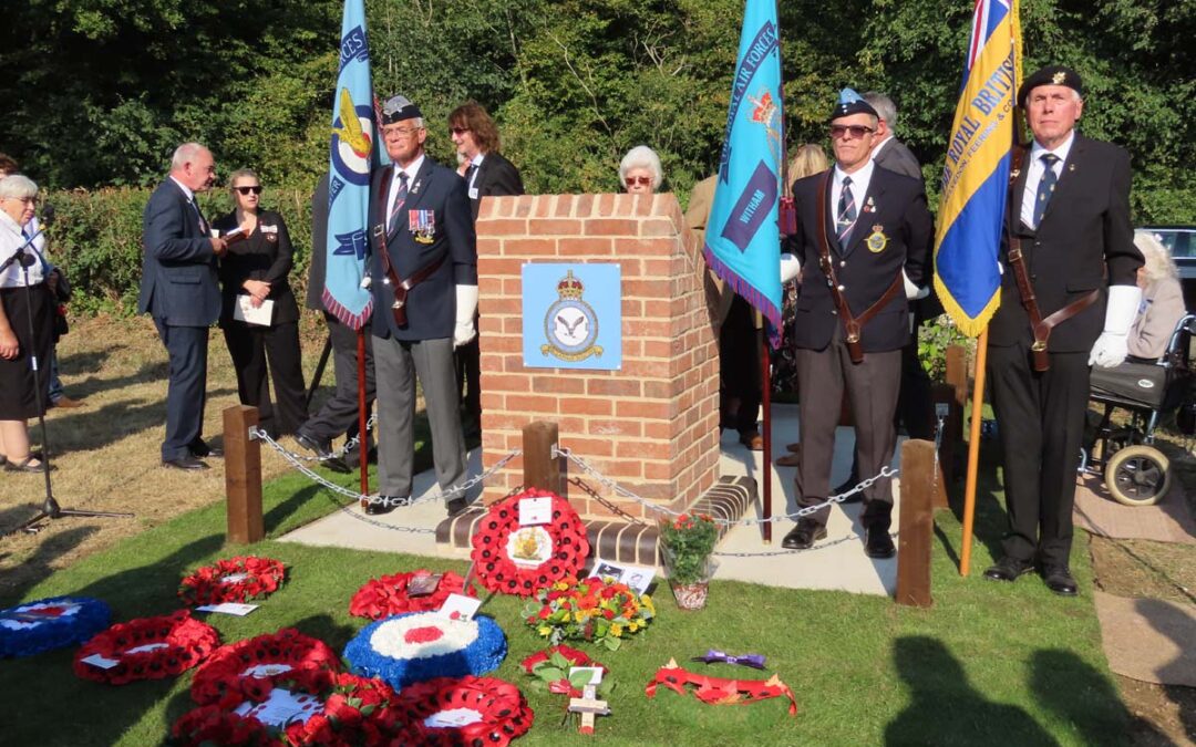 Memorial to two Lancasters