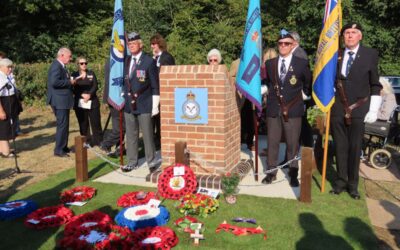 Memorial to two Lancasters