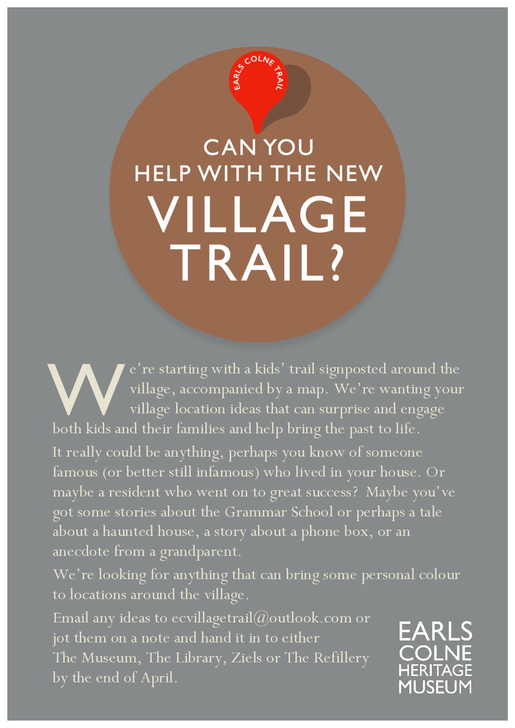 Village trail A4 poster